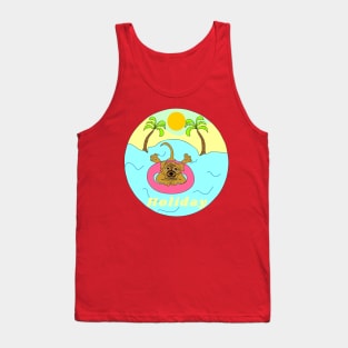 Pug on holiday Tank Top